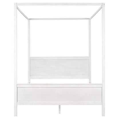 Queen Size Canopy Bed with 2 Nightstands
