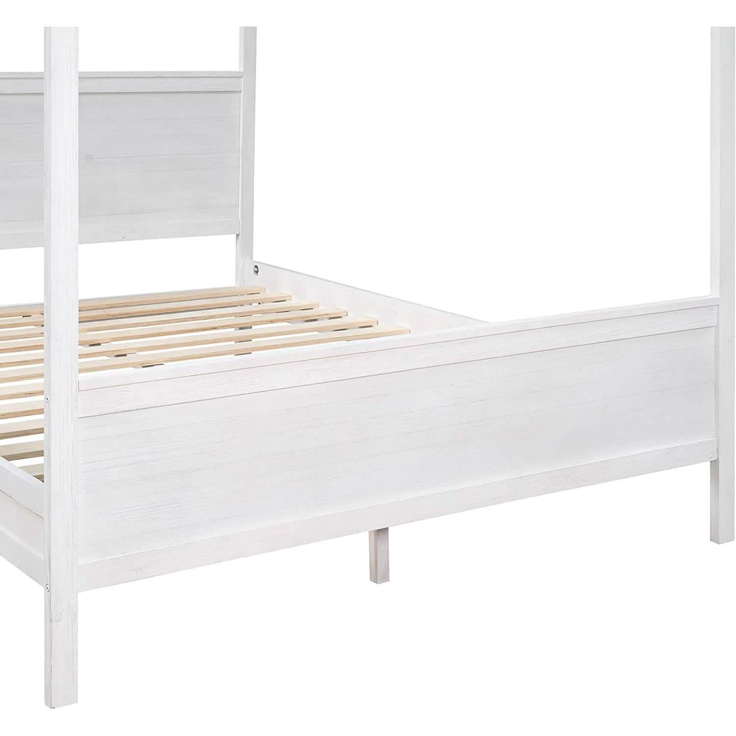 Queen Size Canopy Bed with 2 Nightstands