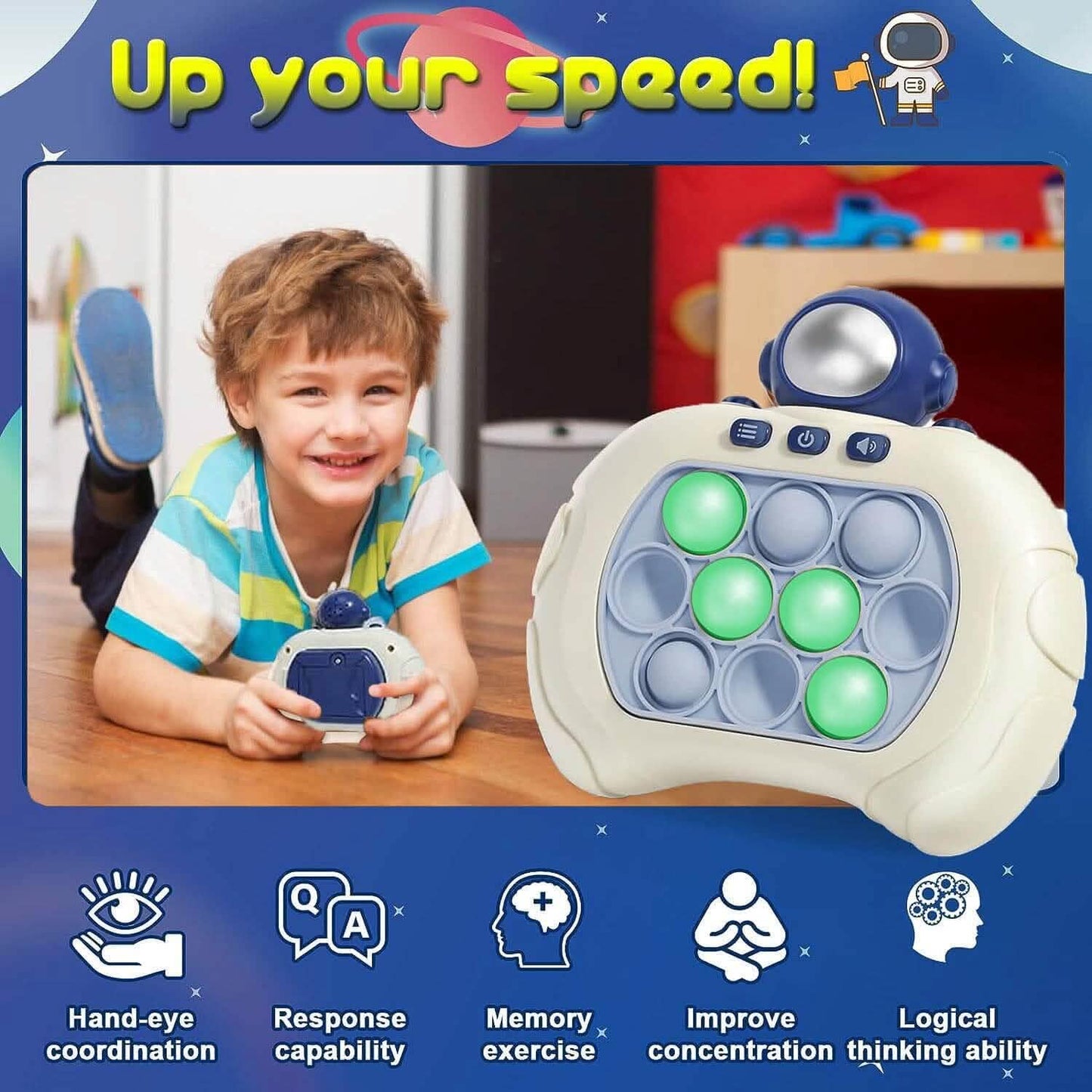Quick Push Pop Game-it Fidget Toys Pro for Kids and Adults