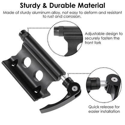 Quick Release Bike Fork Block Mount Rack for Car Roof