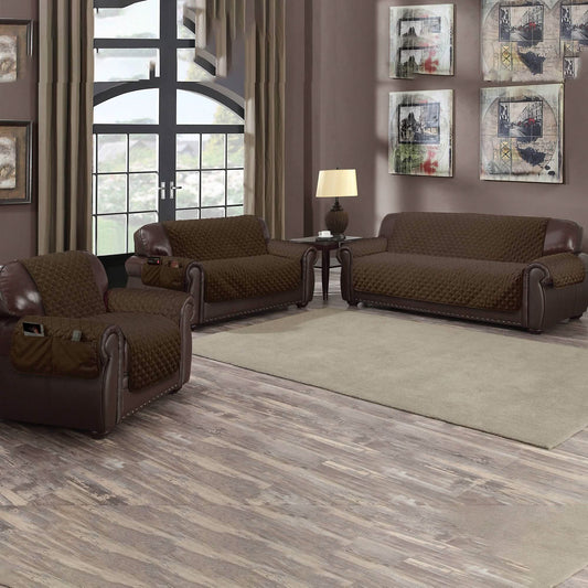 QuickFit Water Resistant Reversible Furniture Protectors with Side Pockets