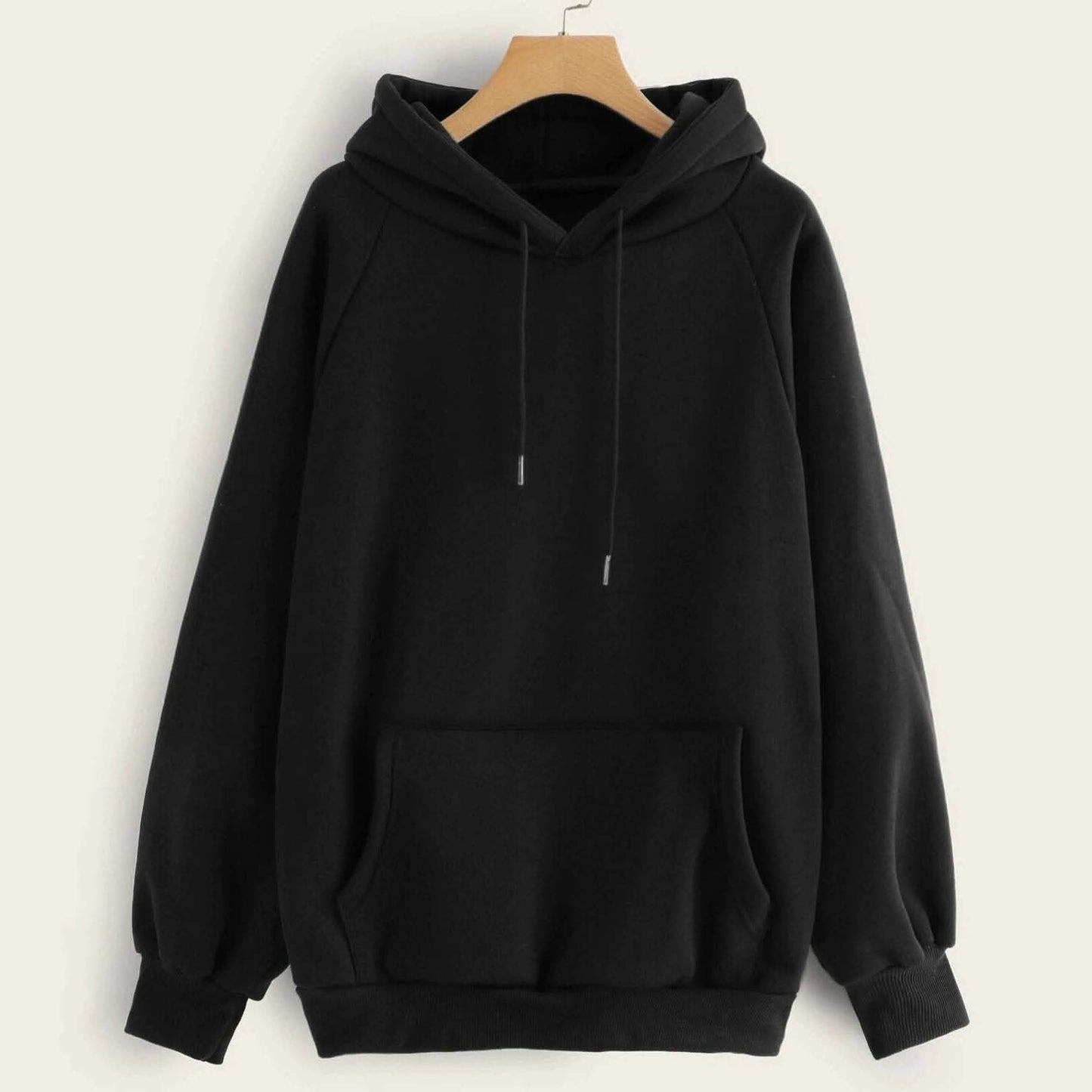 Raglan Sleeve Kangaroo Pocket Hoodie