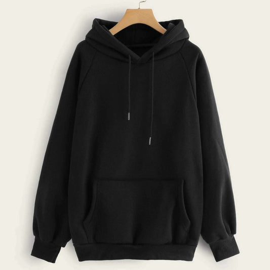 Raglan Sleeve Kangaroo Pocket Hoodie