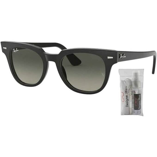 Ray-Ban RB2168 METEOR Sunglasses For Men For Women+ BUNDLE with Designer iWear Eyewear Care Kit  (Refurbished)