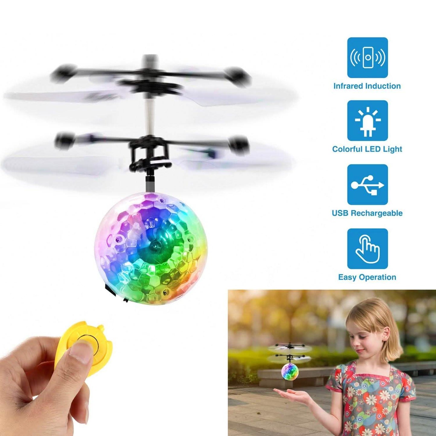 RC Flying Drone Elastic Infrared
