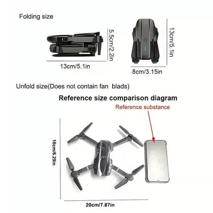 RC Pro Drone With 4K HD Camera WiFi FPV Foldable Quadcopter
