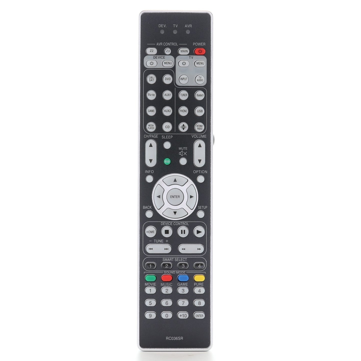 Generic RC036SR AV Receiver Remote Control | Backlight - 30701023700AS-GEN