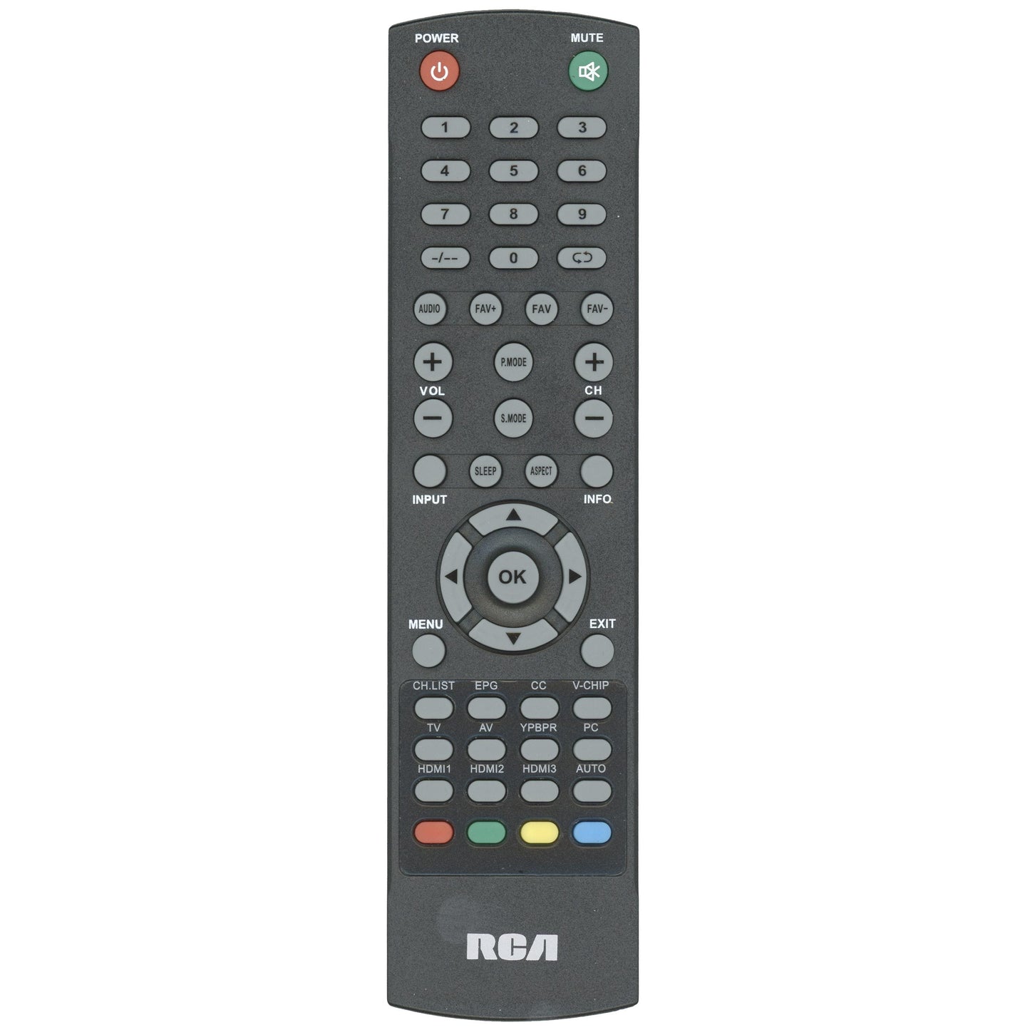 RCA RCRLDED002 TV Remote Control