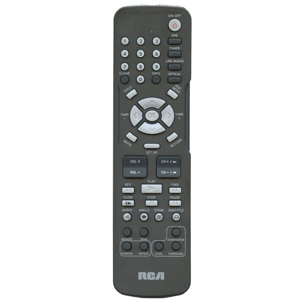 RCA RCR192AA10 Home Theater Remote Control