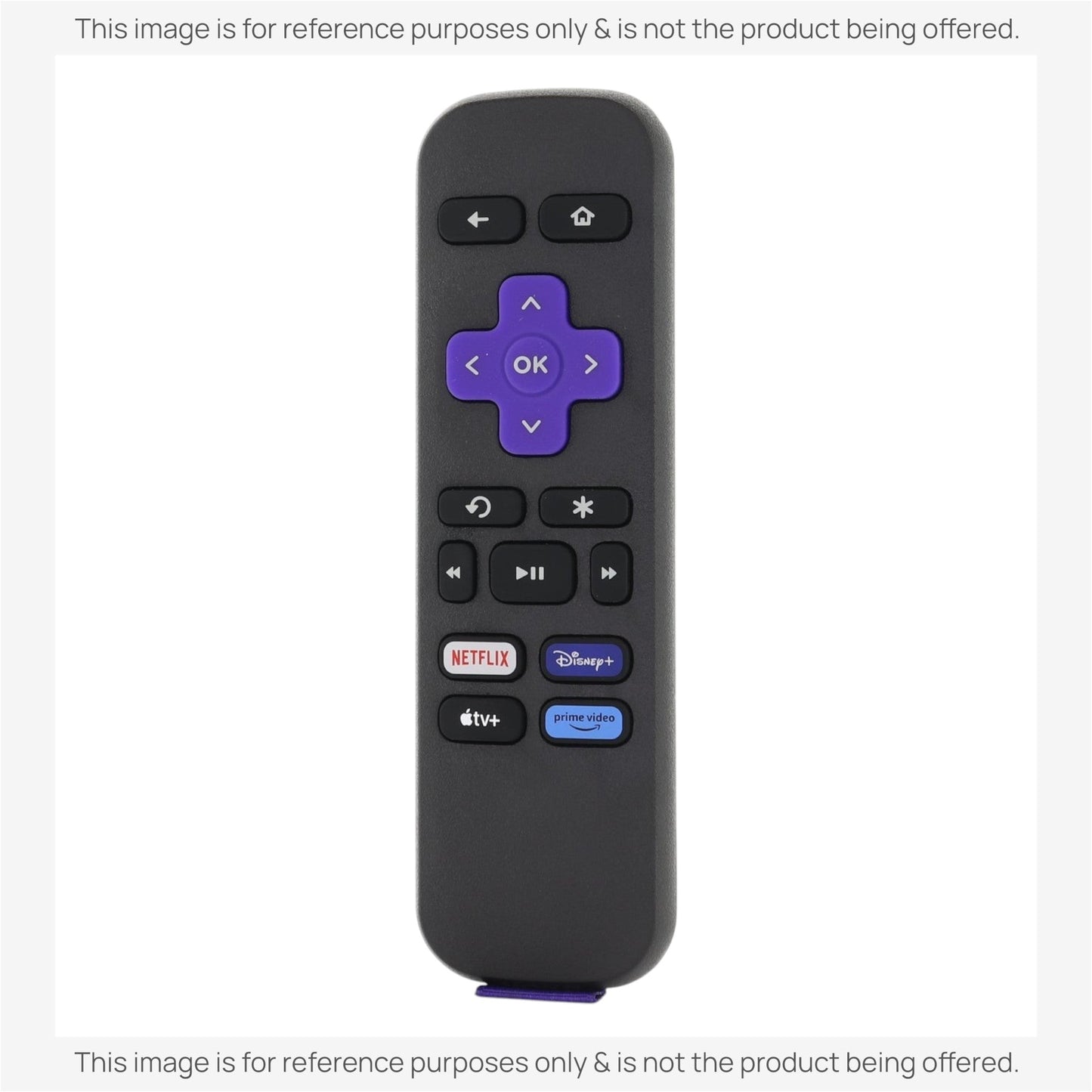Substitute for Roku RC-ALIR / EXPRESS Streaming Remote Control 3026000188 [RRST01]