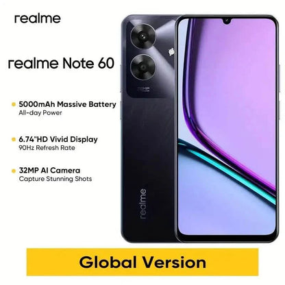 Realme Note 60 Unlocked Smartphone, 6GB RAM + 128GB Storage, Android 14