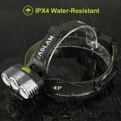 Rechargeable 6 Modes Headlamp 20000 Lumen