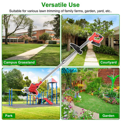 Rechargeable Electric Cordless Grass Trimmer with Alloy Saw Blade