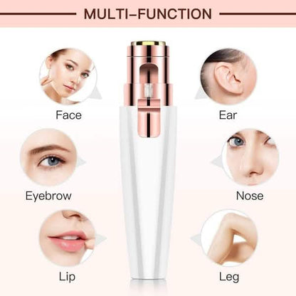 Rechargeable Facial Hair Remover and Eyebrow Trimmer