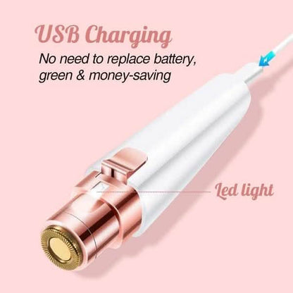 Rechargeable Facial Hair Remover and Eyebrow Trimmer