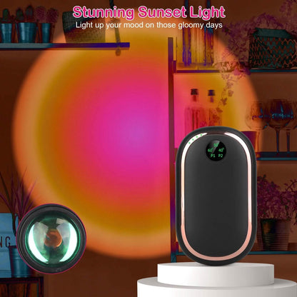 Rechargeable Hand Heater Pocket Warmer Power Bank with Digital Display