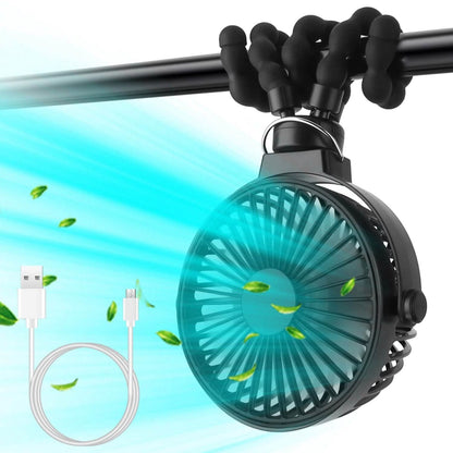 Rechargeable Handheld Fan with Flexible Tripod
