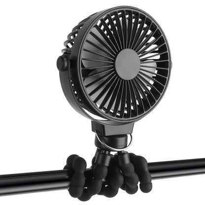 Rechargeable Handheld Fan with Flexible Tripod