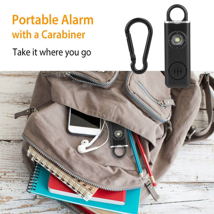 Rechargeable Personal Safety Alarm with Strobe Light