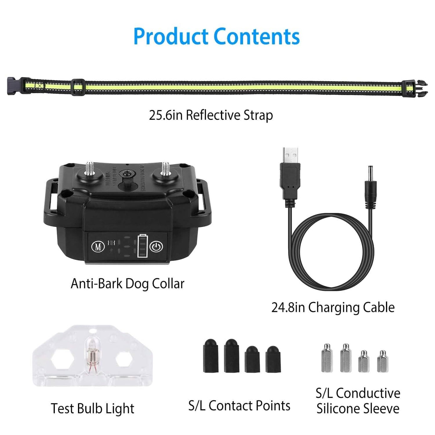 Rechargeable Waterproof Beep Vibration Static Stimulation Bark Stopper