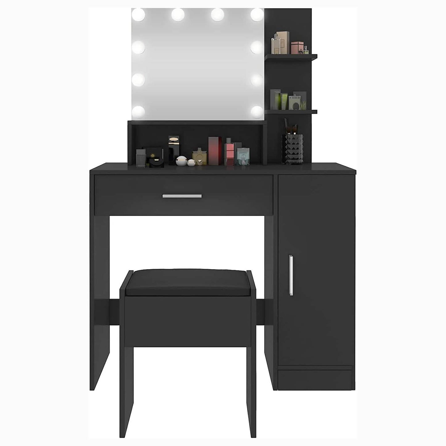 Rectangular Makeup Table with Mirror