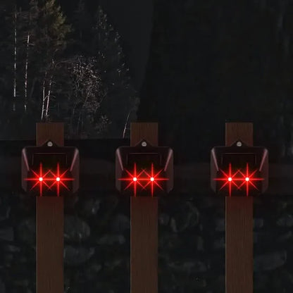Red LED Light Waterproof Predator Repellent for Gardens