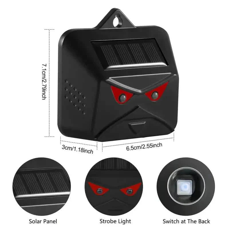 Red LED Light Waterproof Predator Repellent for Gardens