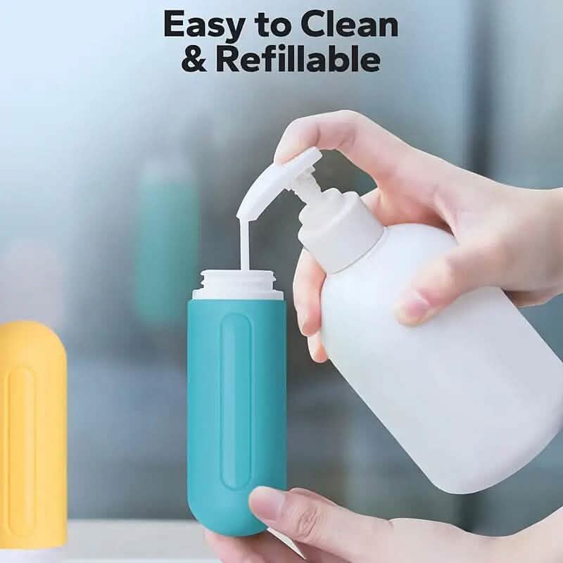 Refillable Silicone Travel Bottles for Toiletries