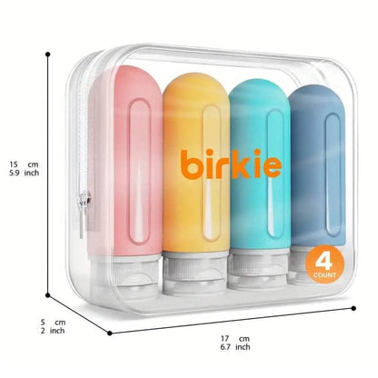 Refillable Silicone Travel Bottles for Toiletries
