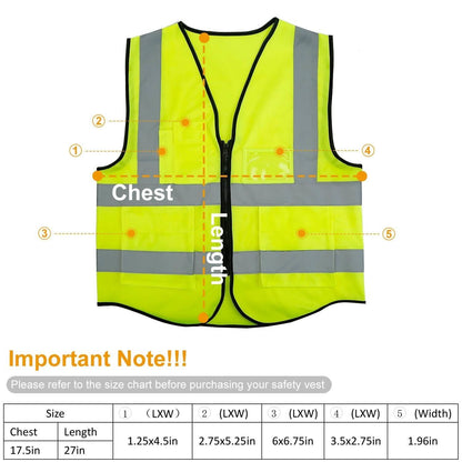 Reflective Safety Vest High Visible Waistcoat