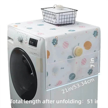 Refrigerator and Washing Machine Dust Covers with Pockets