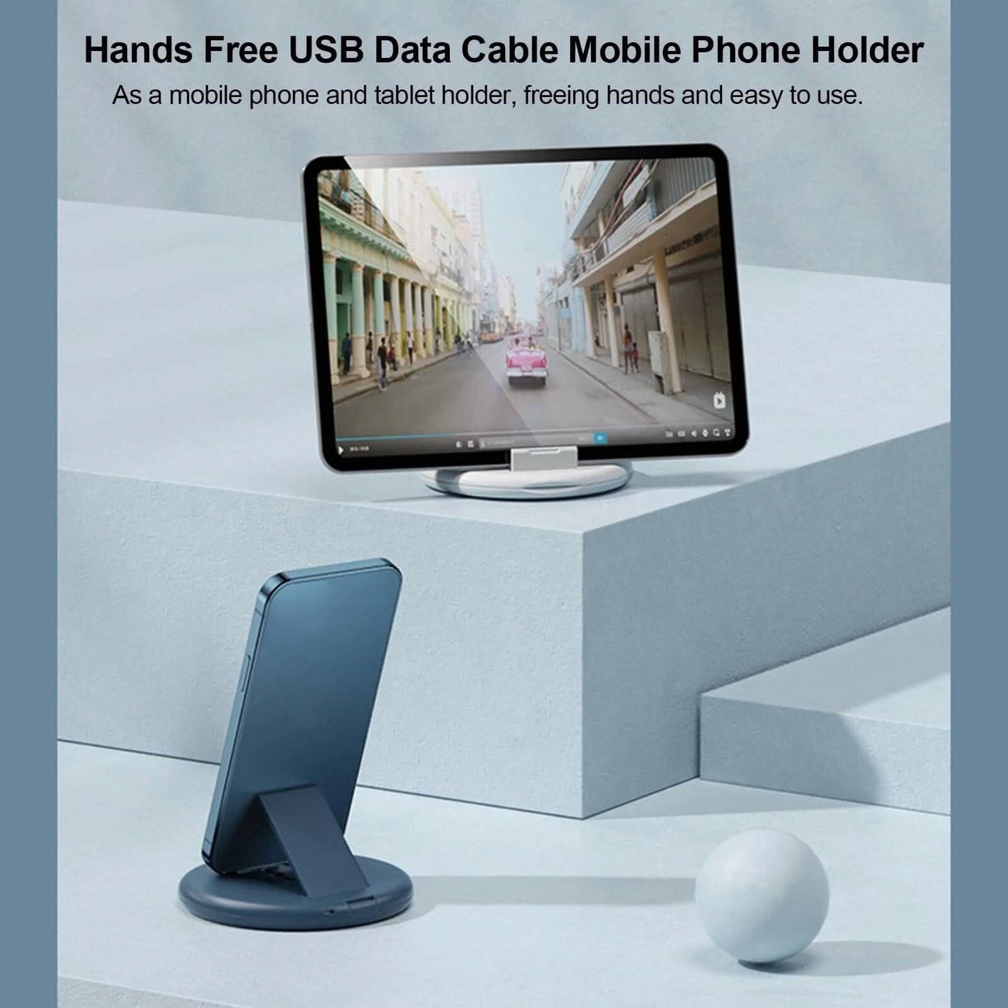 Remax Cable Adapter Storage Box Phone Holder