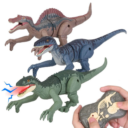 Remote Control Dinosaur with 3D Eye Roaring Sounds for 3-12 Years Old