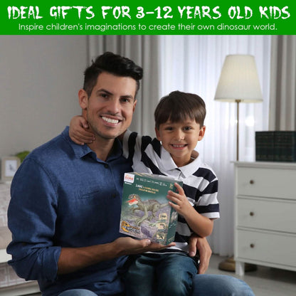 Remote Control Dinosaur with 3D Eye Roaring Sounds for 3-12 Years Old