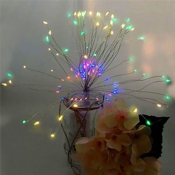 Remote Control Waterproof Christmas Fireworks LED String Lights