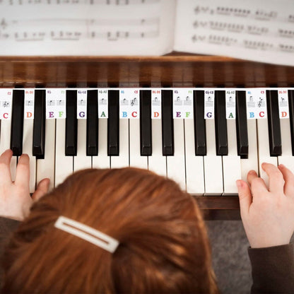 Removable PVC Piano Keyboard Stickers