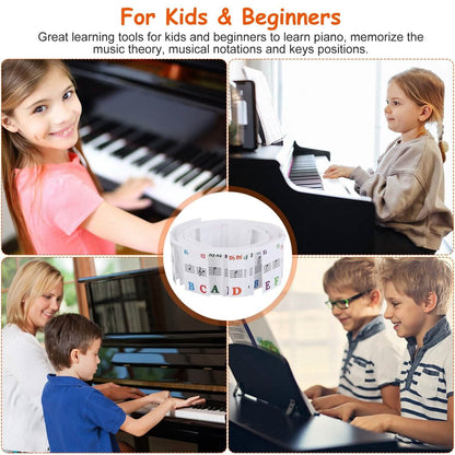 Removable PVC Piano Keyboard Stickers