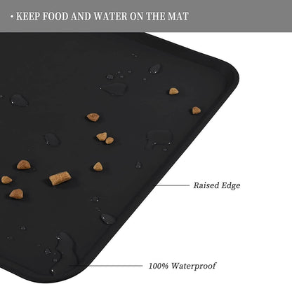 Reopet Silicone Dog Cat Bowl Mat Non-Stick Food Pad