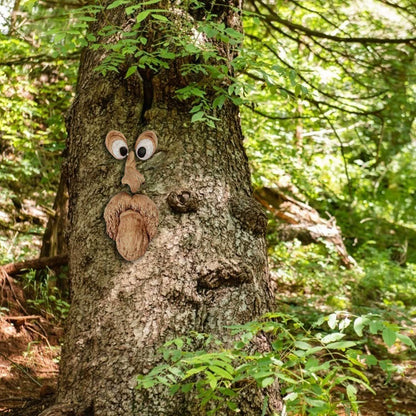 Resin Old Man Tree Hugger Bark