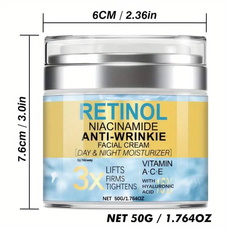 Retinol and Collagen Face Cream 1.764oz Anti-Wrinkle and Lifting with Vitamin E, Niacinamide