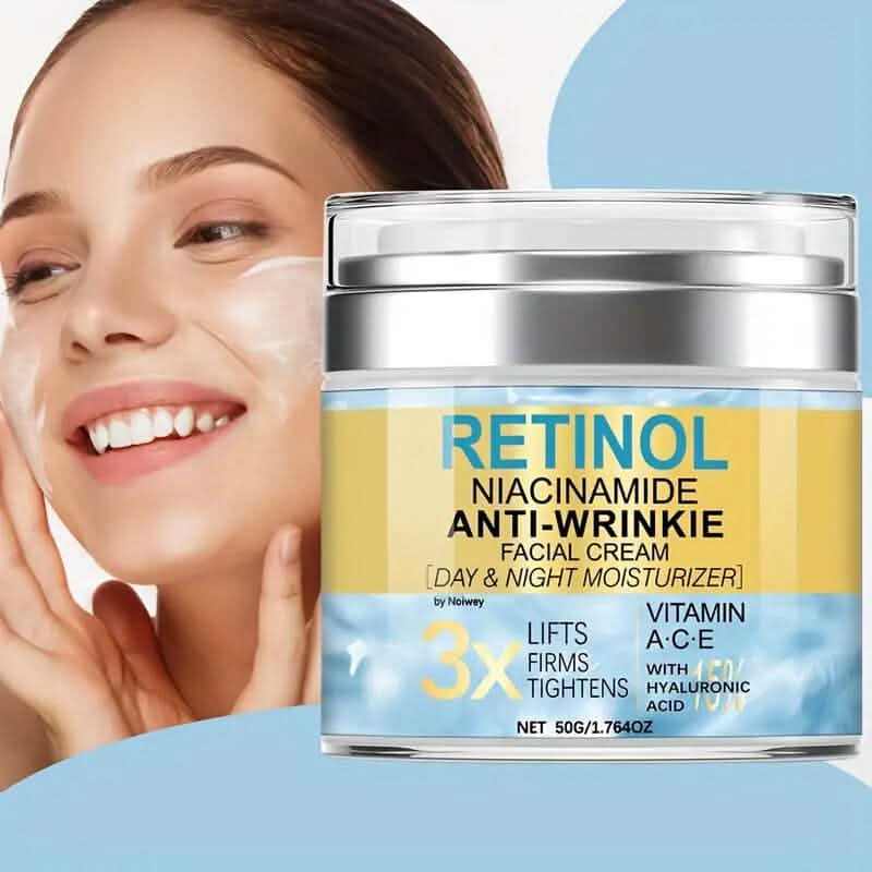 Retinol and Collagen Face Cream 1.764oz Anti-Wrinkle and Lifting with Vitamin E, Niacinamide