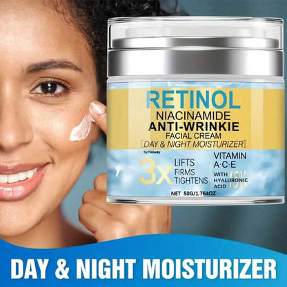 Retinol and Collagen Face Cream 1.764oz Anti-Wrinkle and Lifting with Vitamin E, Niacinamide