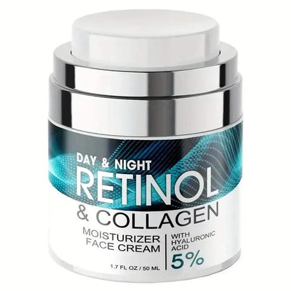Retinol Moisturizing Cream With Collagen, Hyaluronic Acid, Vitamin C+E, Soothes Dry Skin