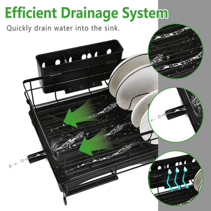 Retractable Dish Drying Rack