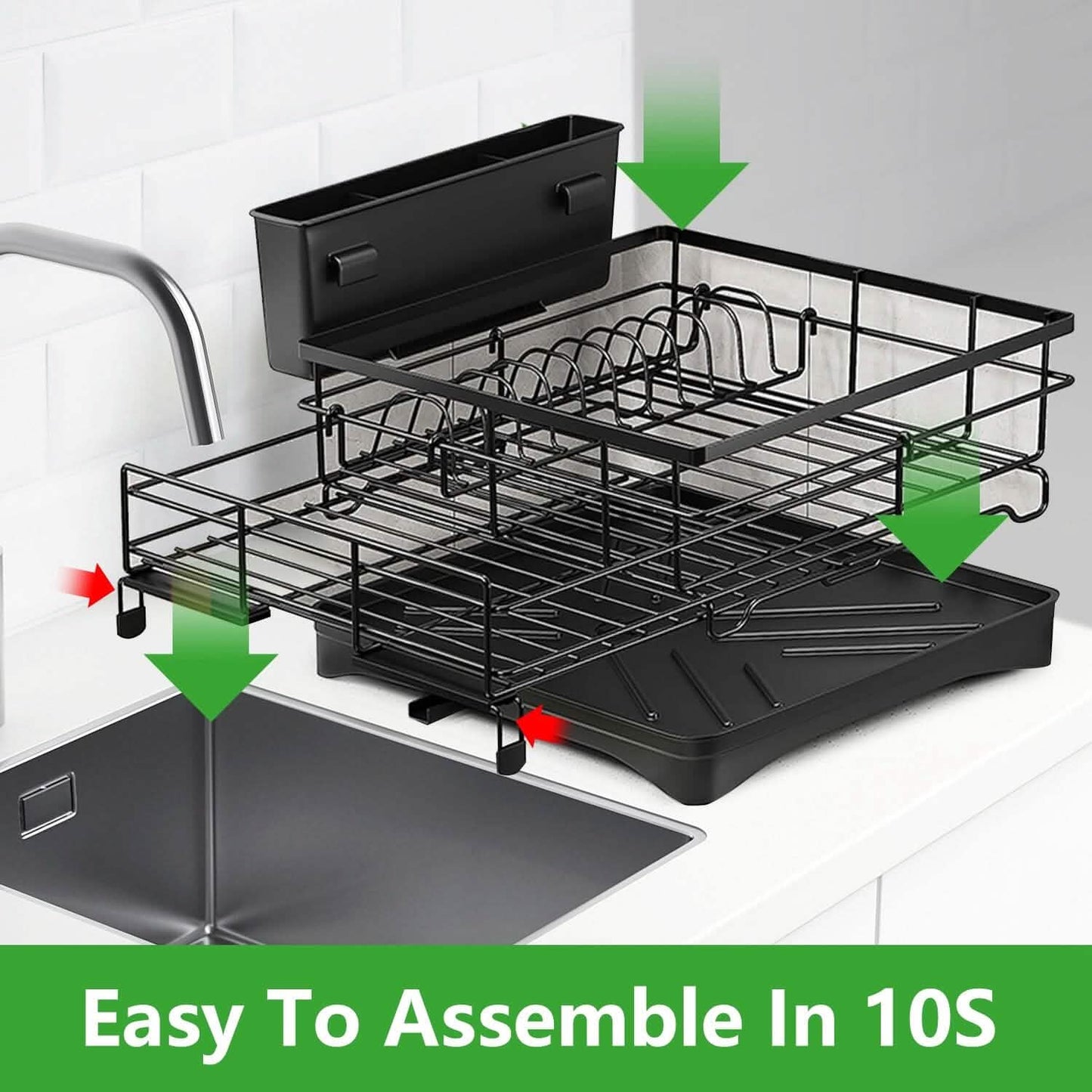 Retractable Dish Drying Rack