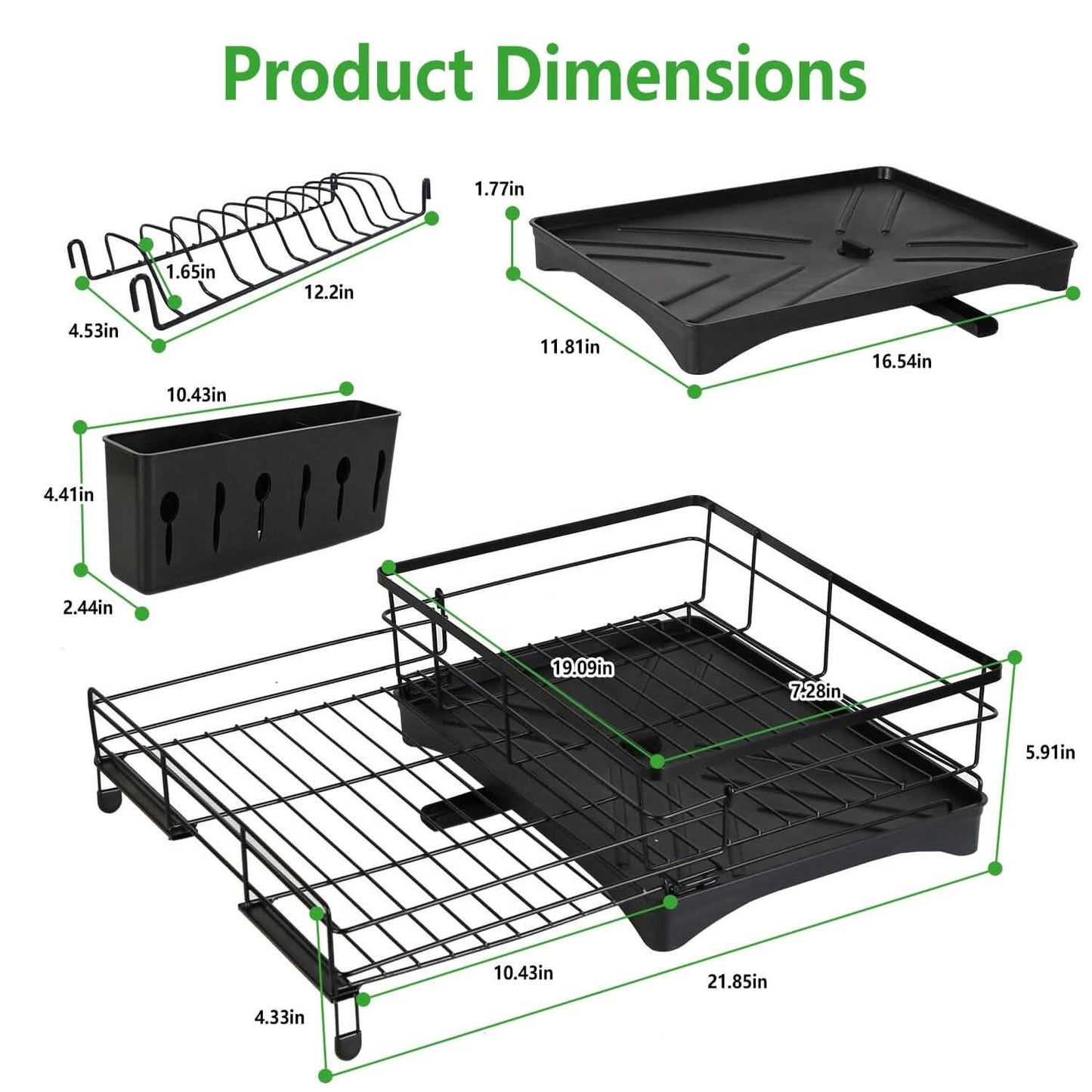Retractable Dish Drying Rack