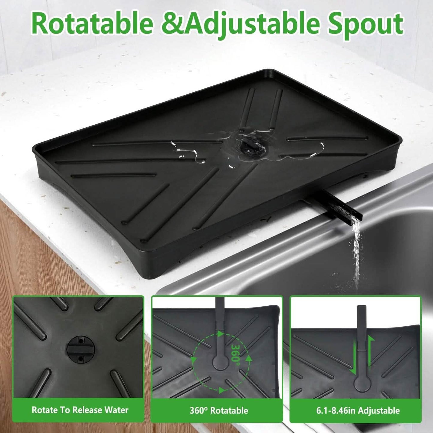 Retractable Dish Drying Rack