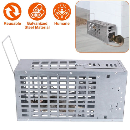 Reusable Metal Rat Cage Catch Release Continuous Capture