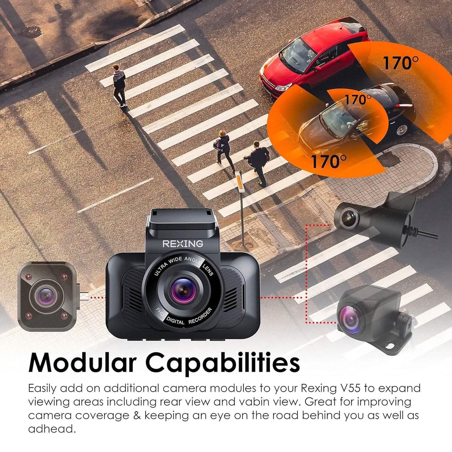 RexingUSA V55 Dash Cam  (Refurbished)