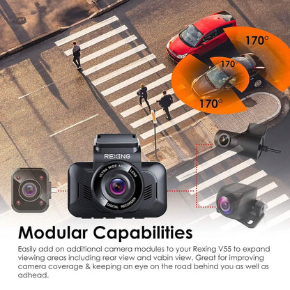 RexingUSA V55 Dash Cam  (Refurbished)
